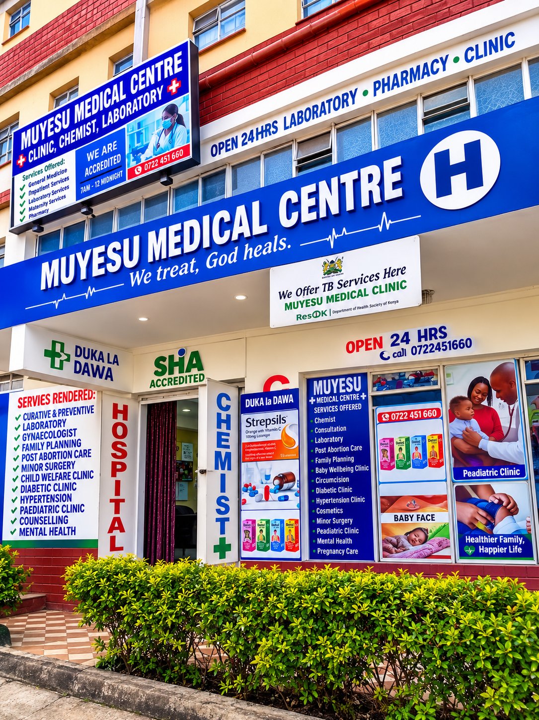 Muyesu Medical Centre Ltd Signage